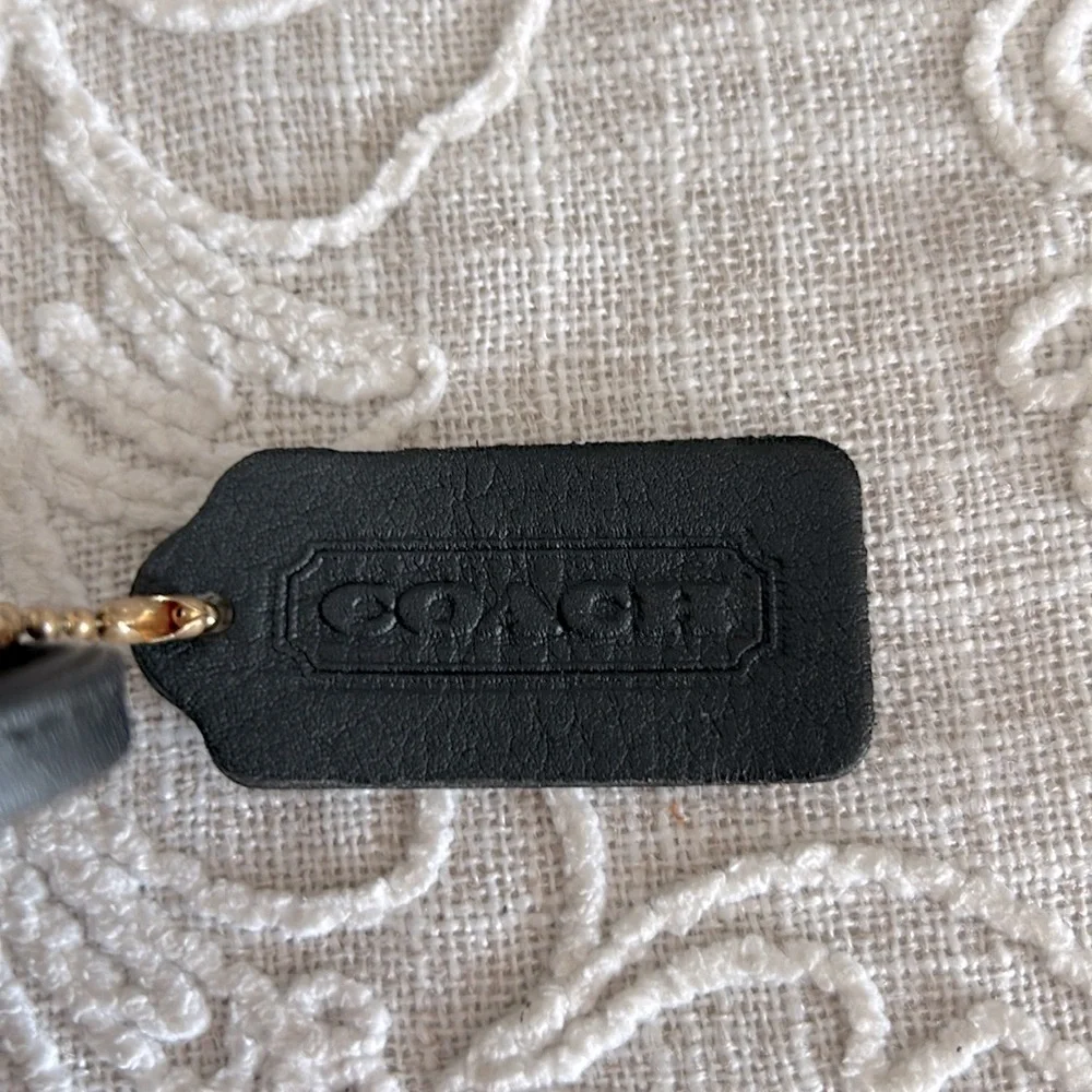 Coach Vintage Rare Dixon Black Leather Bag with COA
